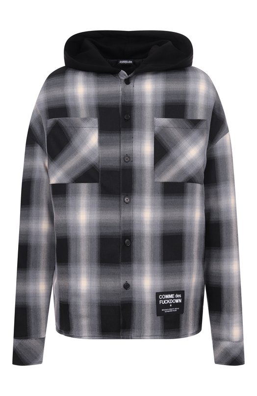 Куртка-рубашка Comme des Fuckdown CFABM01745 Чёрно-белый CFABM01745