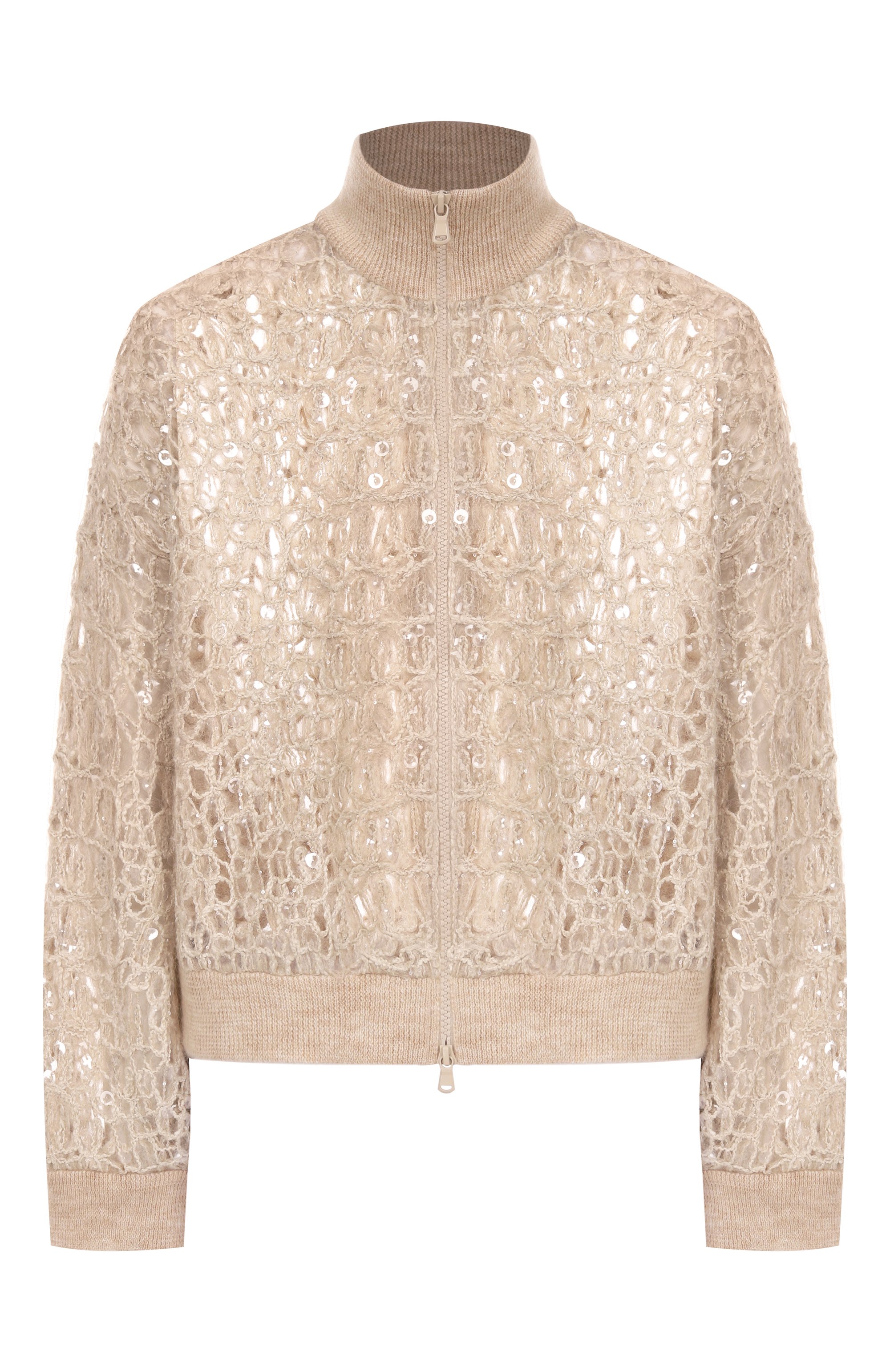 Кардиган с отделк�ой пайетками BRUNELLO CUCINELLI, арт. MRCR18906P, фото 1