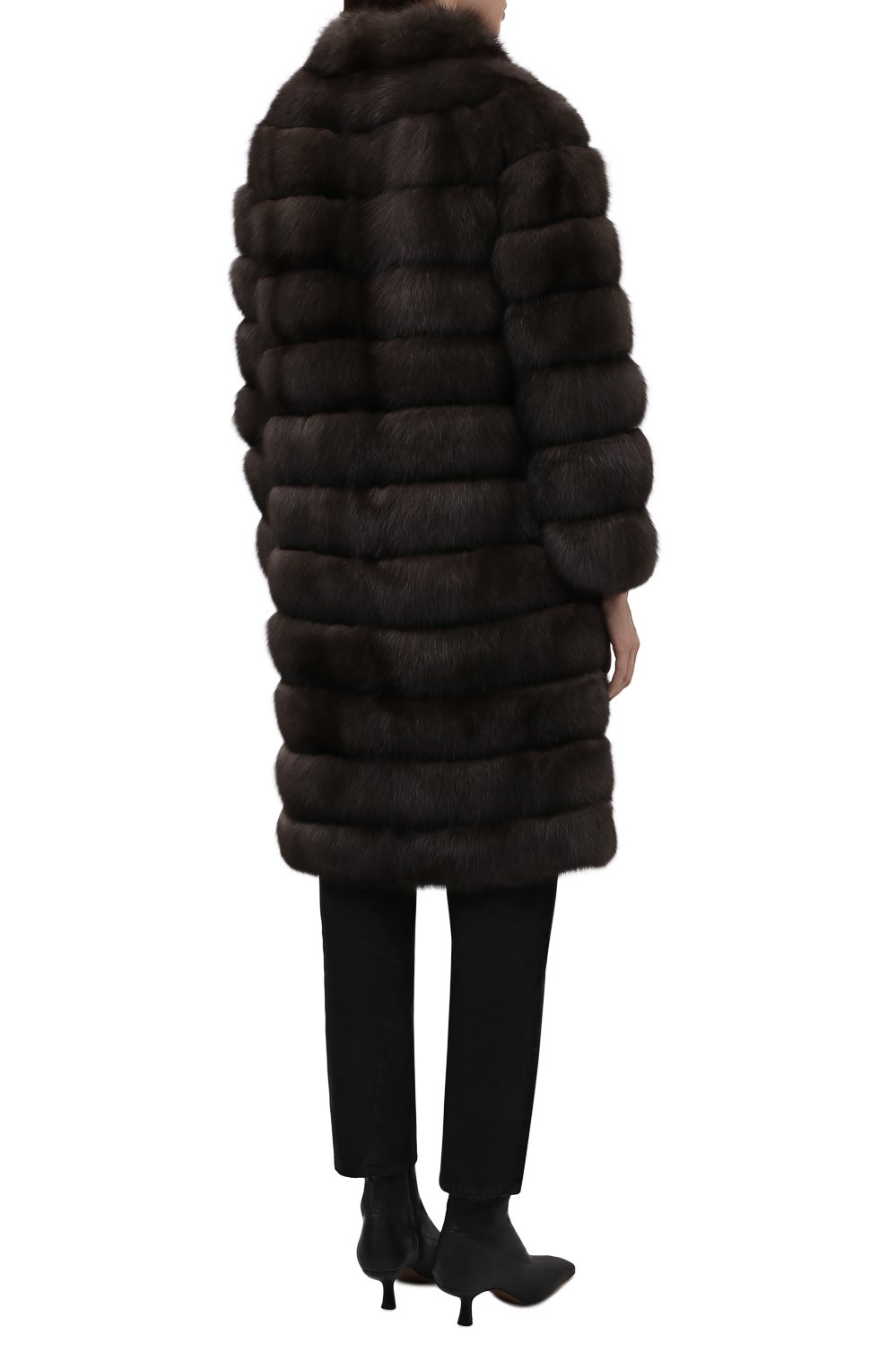 Шуба из меха соболя FABIO GAVAZZI темно-серого цвета по цене 2310000 руб., арт. FG0947FD0RL, фото 4 Шуба из меха соболя FABIO GAVAZZI, арт. FG0947FD0RL, фото 4