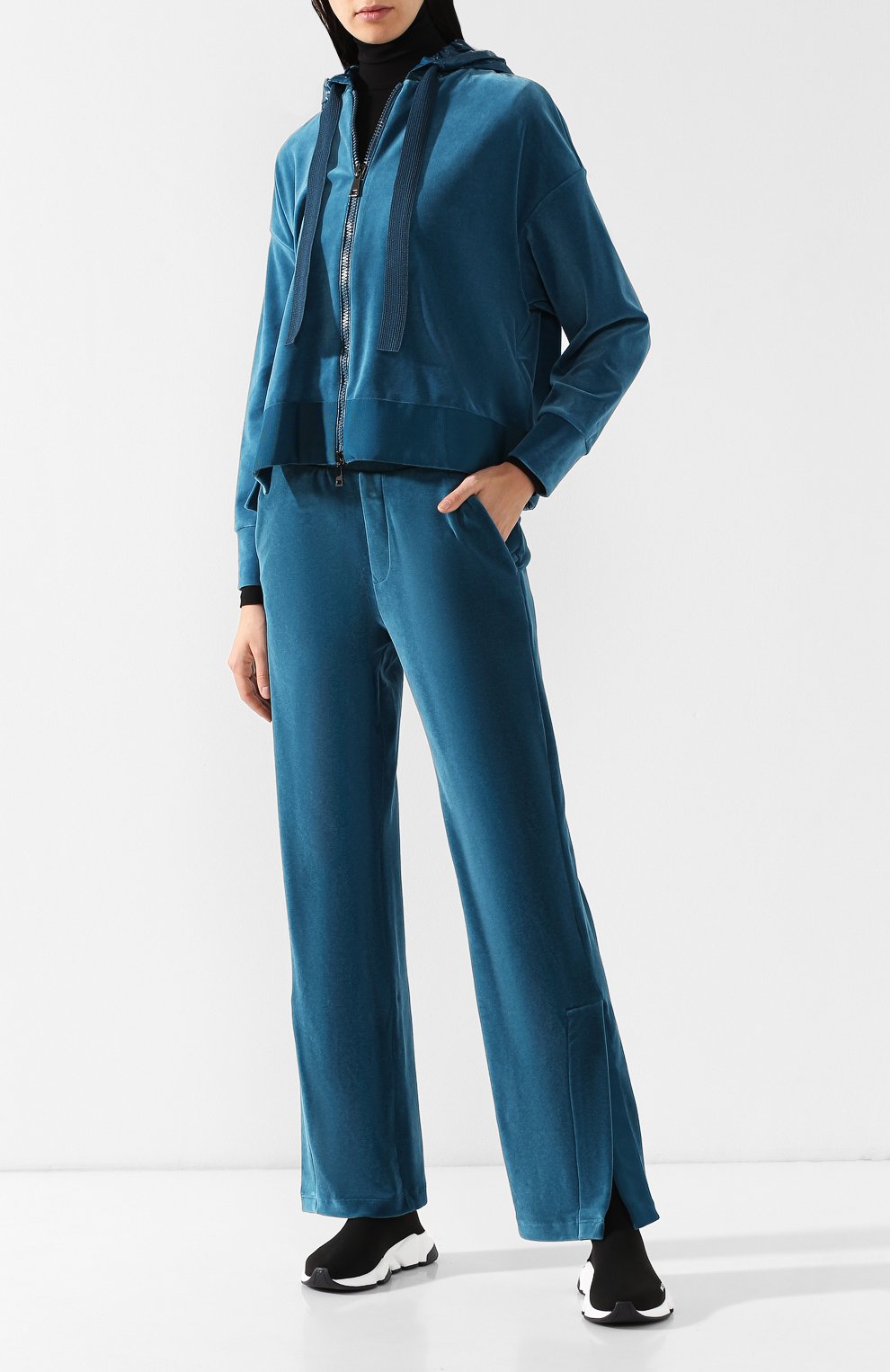 Кардиган на молнии с капюшоном MONCLER, арт. D2-093-84518-00-809BZ, фото 2