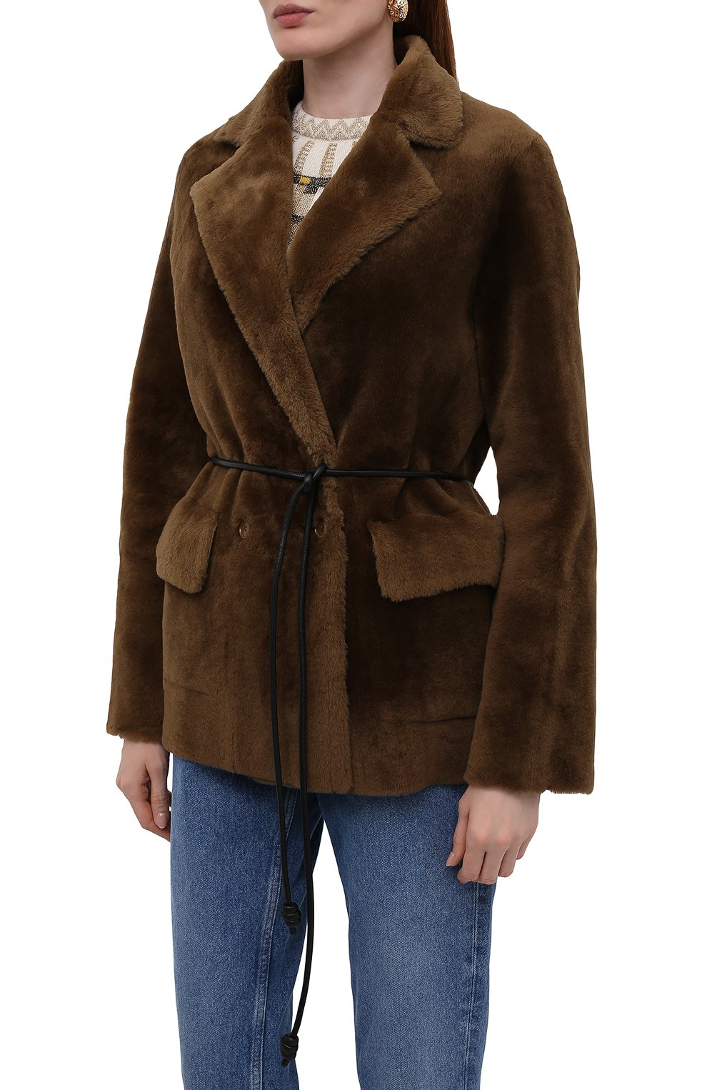 Шуба из овчины INES&MARECHAL, арт. JACINTHE MERIN0S, фото 3