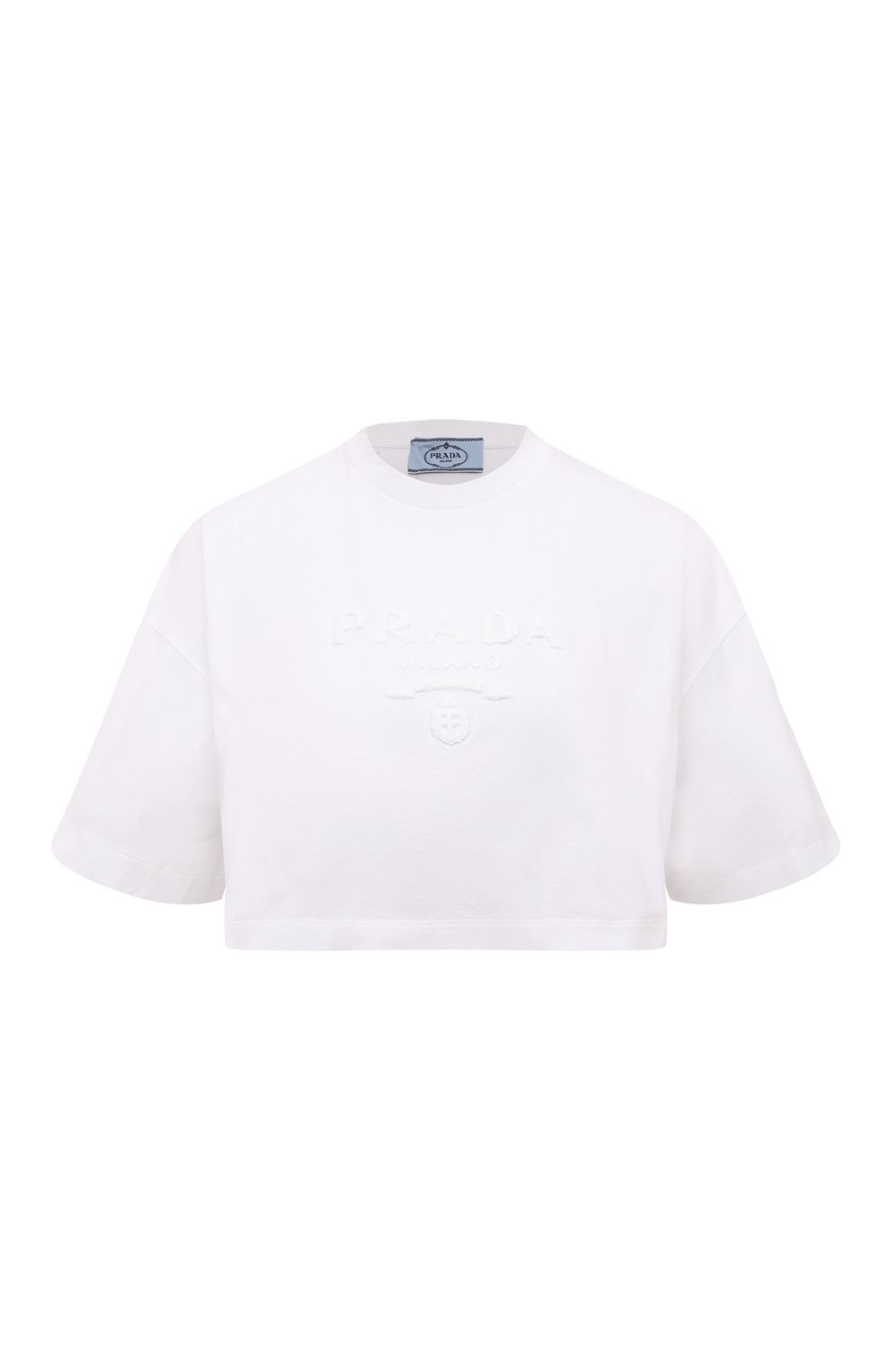 Хлопковая футболка PRADA, арт. 3560AR-10IN-F0009-212, фото 1