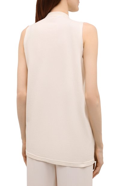 Топ из хлопка и шелка JW ANDERSON бежевого цвета по цене 175500 руб., арт. J00025 PG0521, фото 4 Топ из хлопка и шелка JW ANDERSON, арт. J00025 PG0521, фото 4