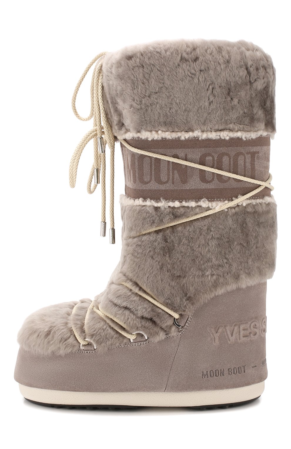 Замшевые сапоги yves salomon x moon boot YVES SALOMON, арт. 20WAC703XXMERL, фото 3