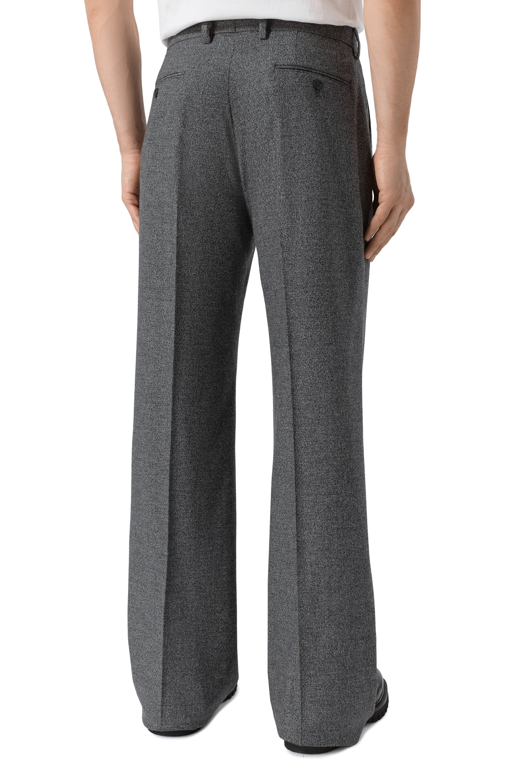 Брюки из шерсти и шелка DOLCE & GABBANA, арт. GYZMHT/FMCA0, фото 4