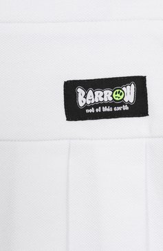 Детская плиссированная юбка BARROW белого цвета, арт. S5BKJGSK145 | Фото 3 (Материал внешний: Хлопок; Нос: Не проставлено; Случай: Повседневный; Автоматизация состава: Проставлено; Ростовка одежда: 6 лет | 116 см, 8 лет | 128 см, 10 - 11 лет | 140 - 146см, 12 лет | 152 см, 13 - 15 лет | 158 см)