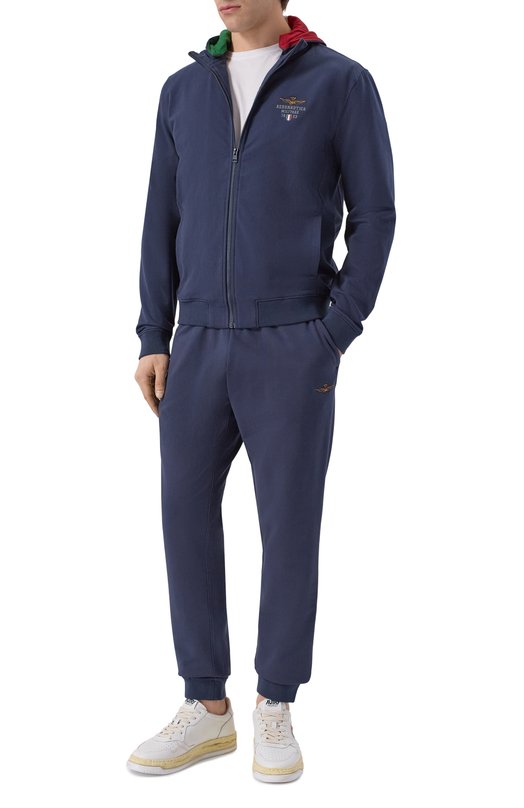 Хлопковый спортивный костюм Aeronautica Militare TF0108UF00674 Синий TF0108UF00674