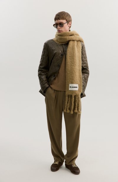 Шерстяной шарф JIL SANDER, арт. J47TE0113/J40041, фото 5