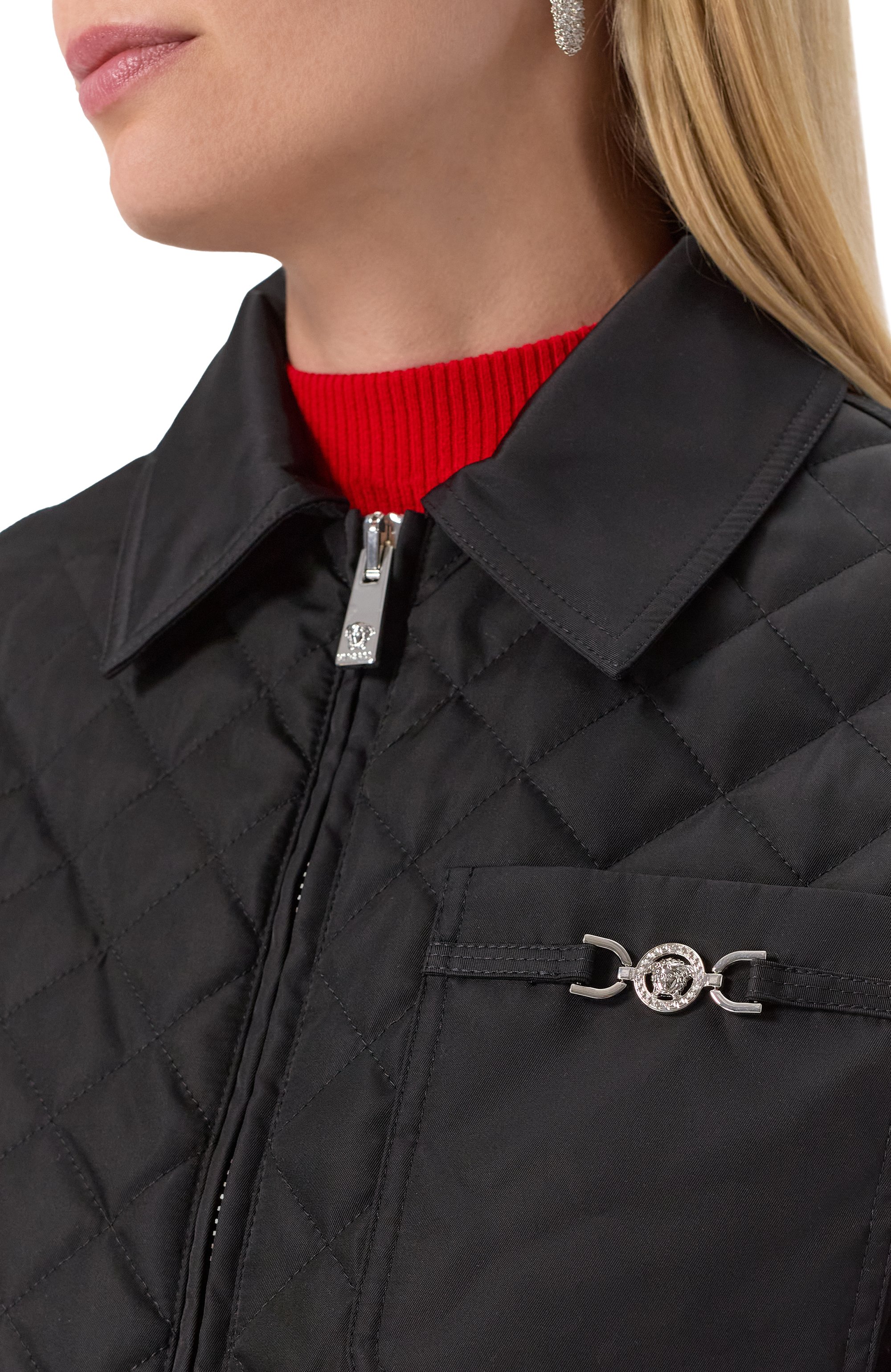 Куртка VERSACE черного цвета по цене 262000 руб., арт. 1018227/1A13519, фото 5 Куртка VERSACE, арт. 1018227/1A13519, фото 5