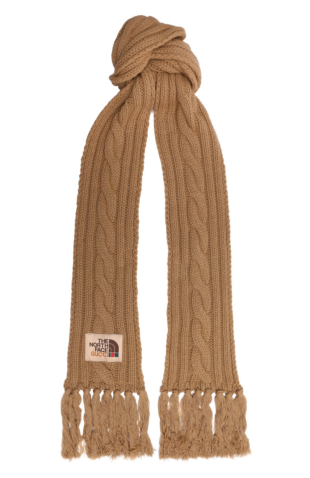 Шерстяной шарф the north face x gucci GUCCI, арт. 653561 4G200, фото 1