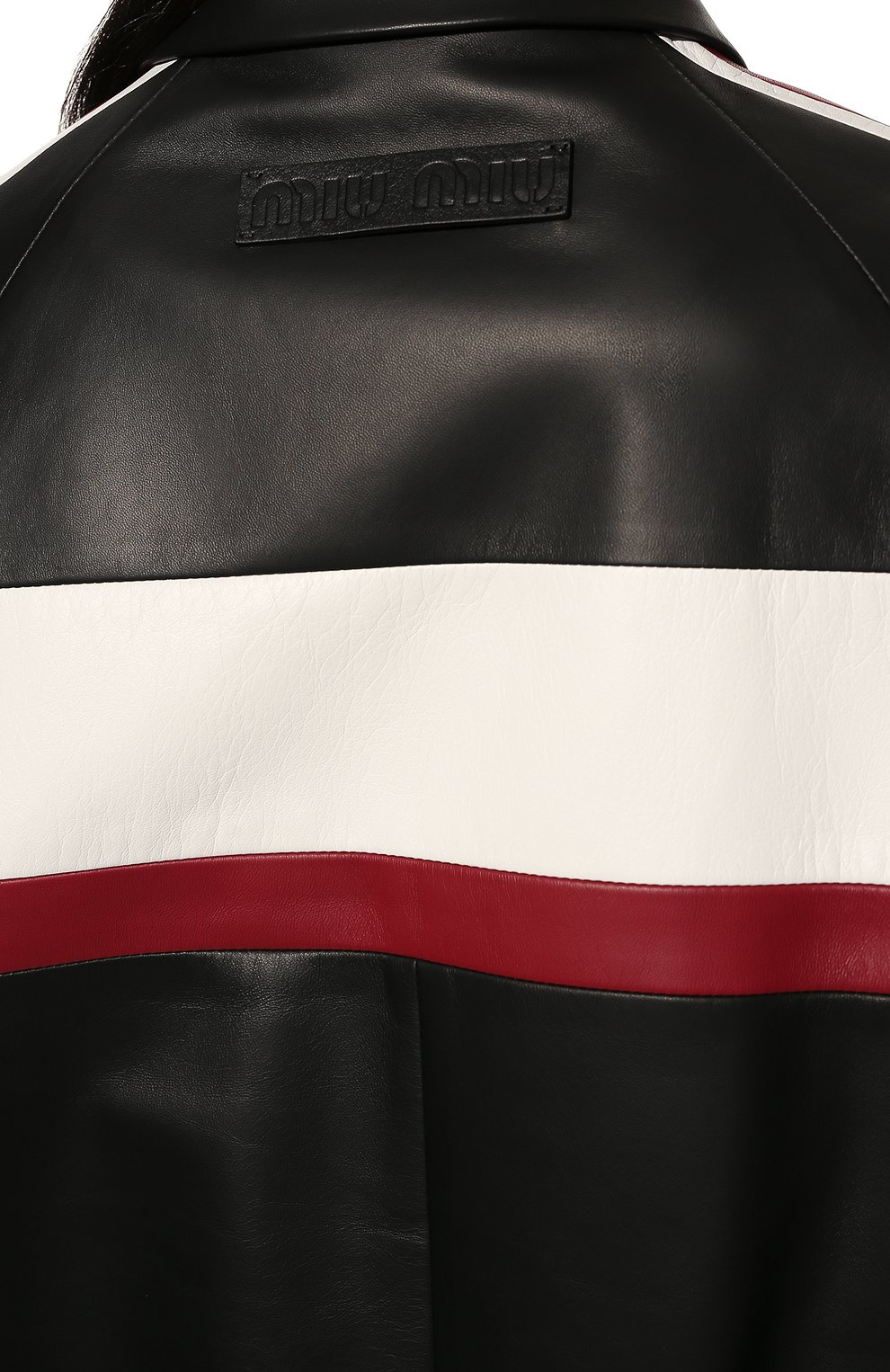 Кожаный бомбер MIU MIU, арт. MPV779-FLY-F0002, фото 5