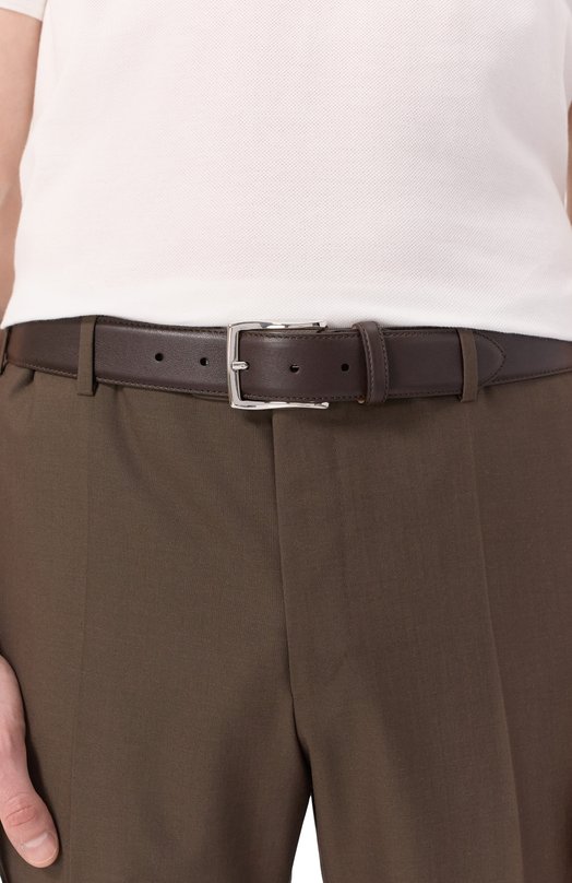 Кожаный ремень Corneliani 25V316-2520808 Коричневый  25V316-2520808 Фото 2