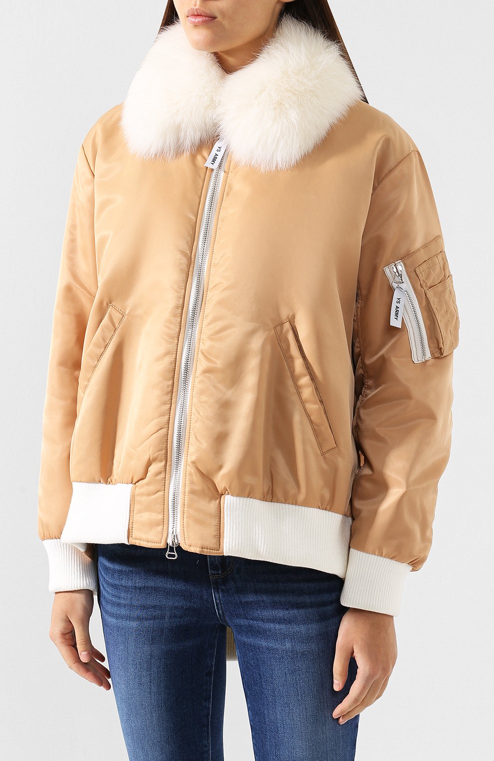 Куртка с меховым воротник ом YS ARMY PARIS, арт. 9EFV06181NB6X, фото 3