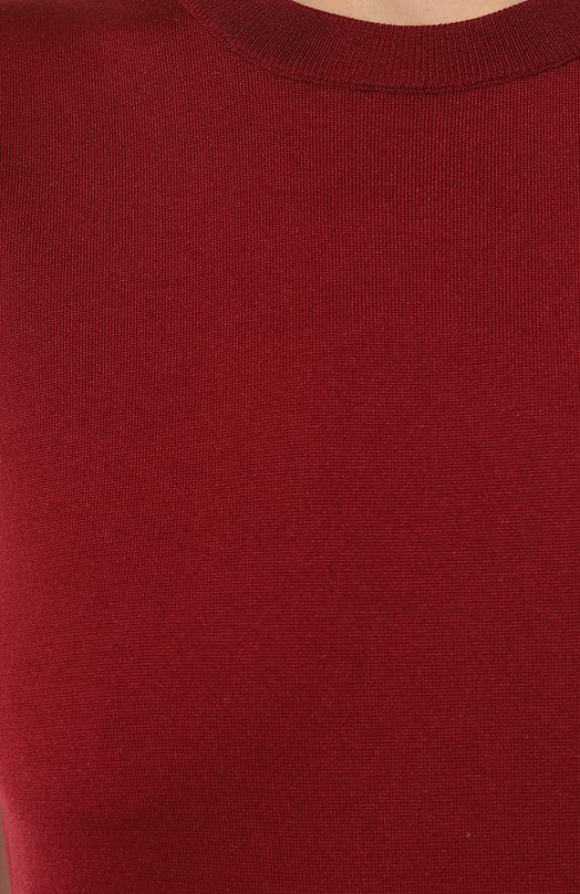 Шелковый топ Dolce & Gabbana FXT04T/JBSHX Бордовый  FXT04T/JBSHX Фото 5