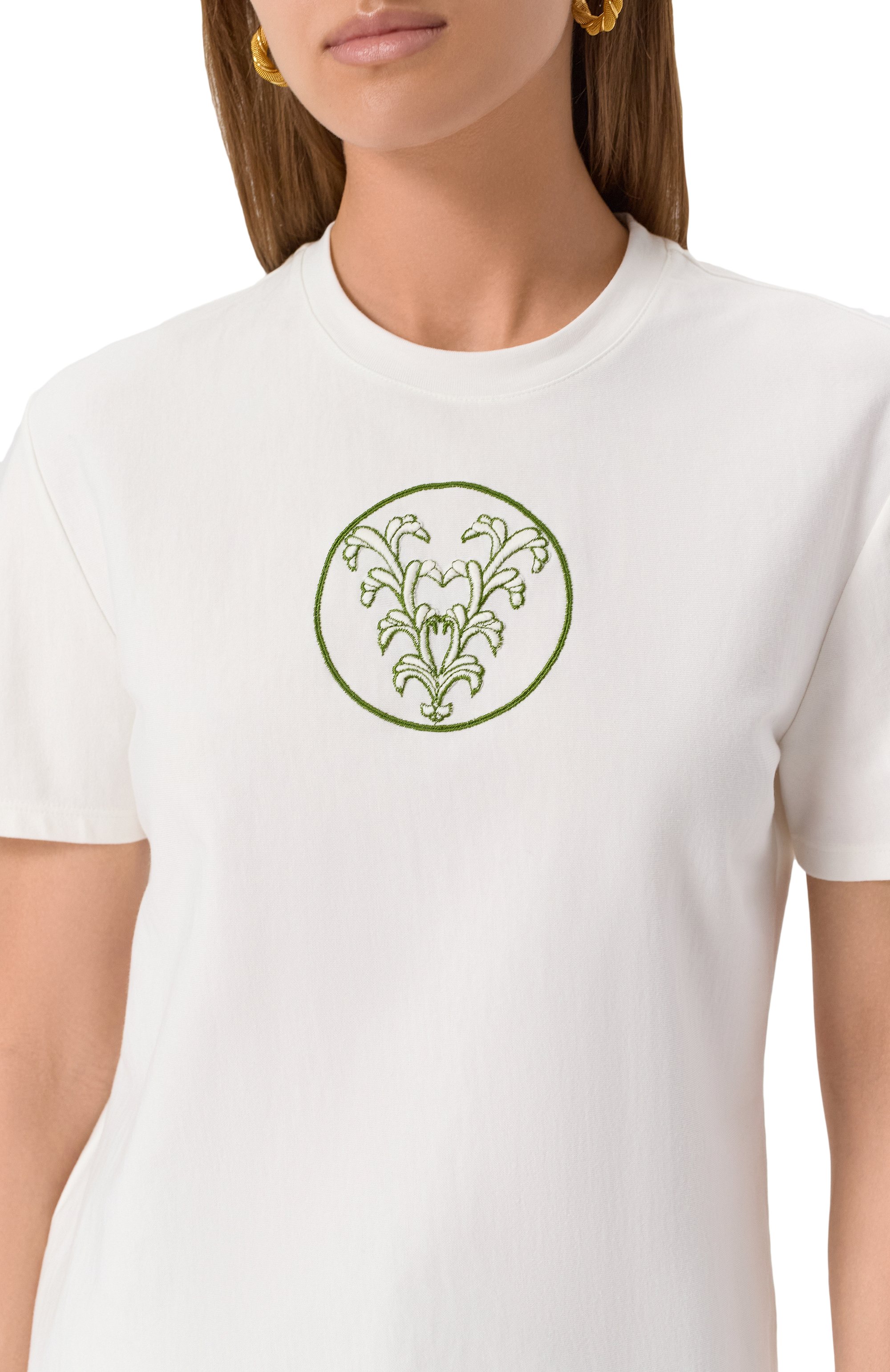 Хлопковая футболка GIAMBATTISTA VALLI, арт. 25SSPVLE4J03-03JEE, фото 5