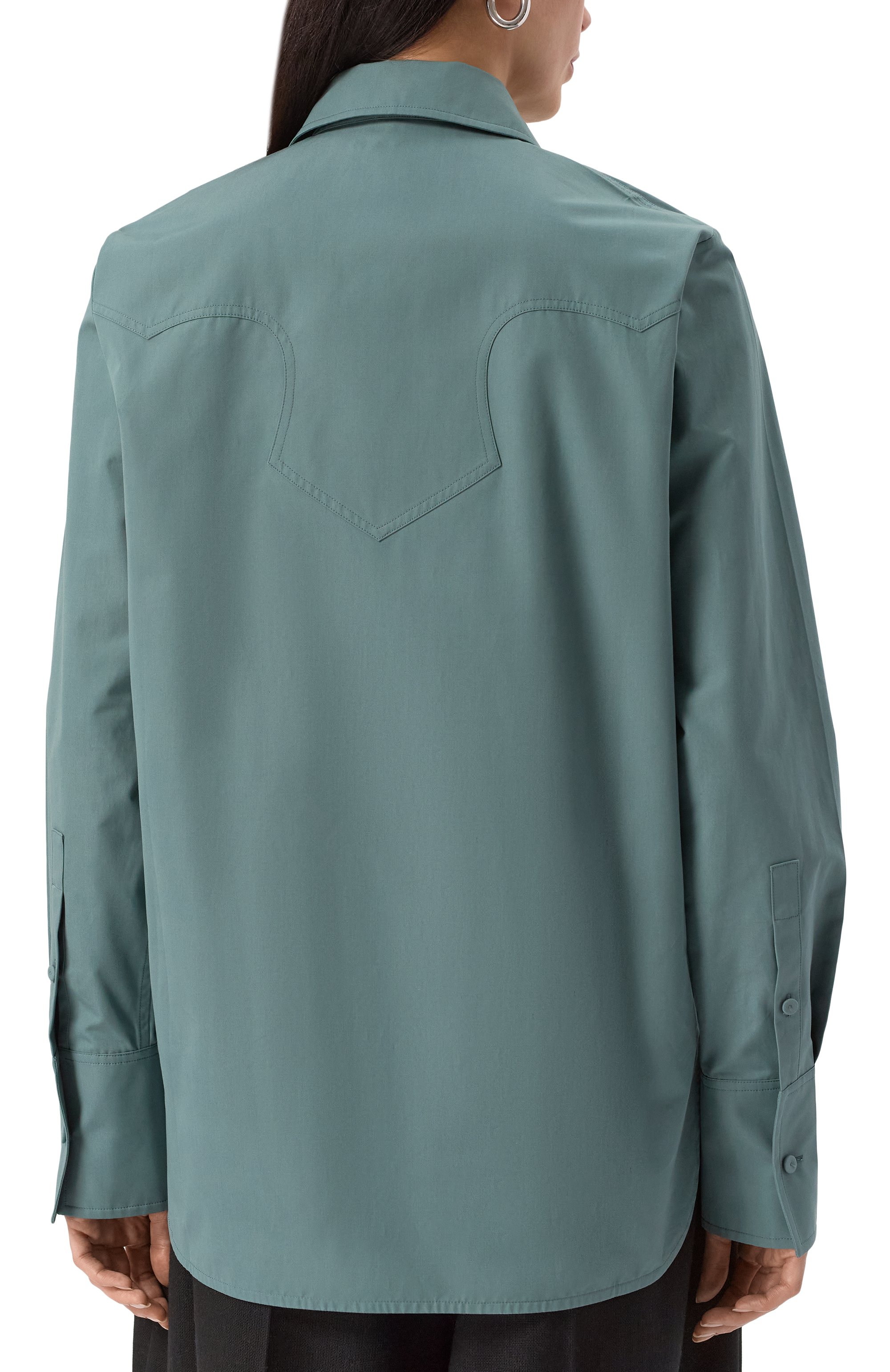 Хлопковая рубашка JIL SANDER, арт. J03DL0196-J45002, фото 4