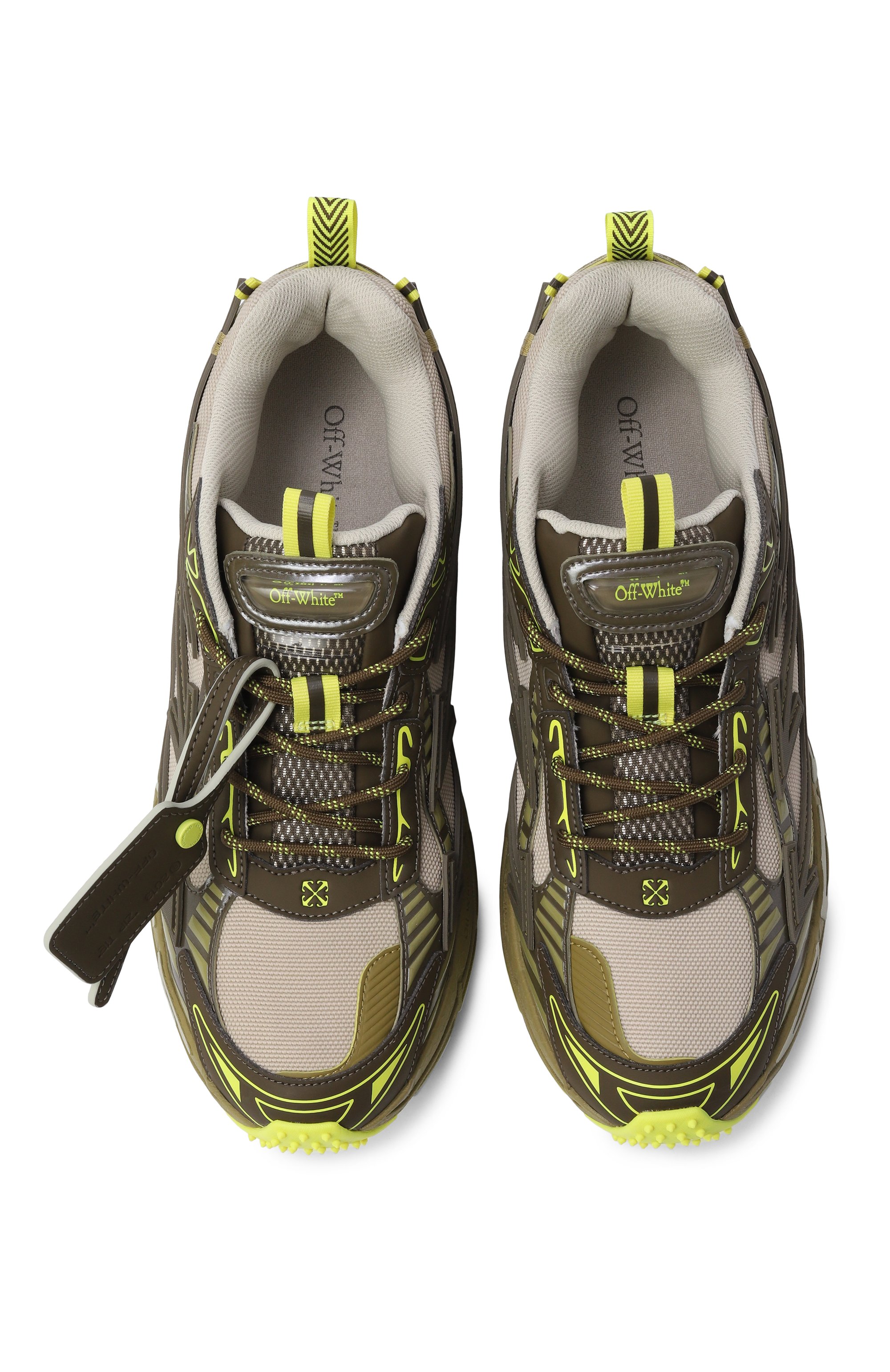 Кроссовки be right back OFF-WHITE хаки цвета по цене 64950 руб., арт. 0MIA295F25FAB0025058, фото 5 Кроссовки be right back OFF-WHITE, арт. 0MIA295F25FAB0025058, фото 5