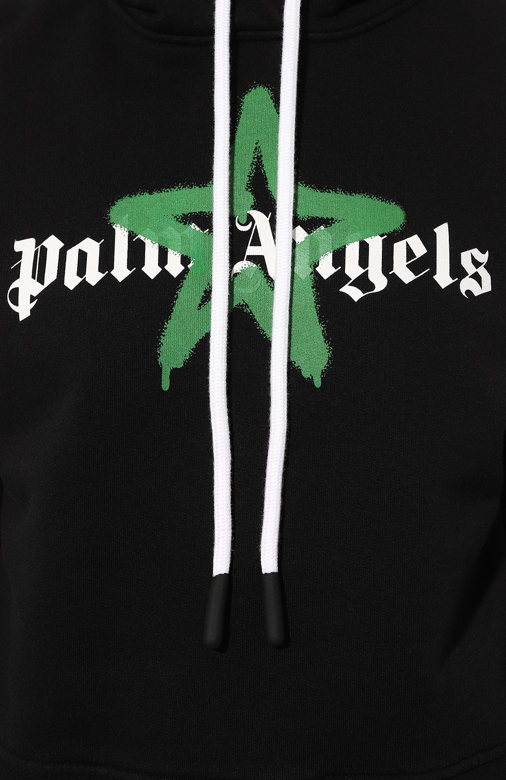 Хлопковое худи PALM ANGELS черного цвета по цене 57350 руб., арт. PWBB022C99FLE0031055, фото 5 Хлопковое худи PALM ANGELS, арт. PWBB022C99FLE0031055, фото 5