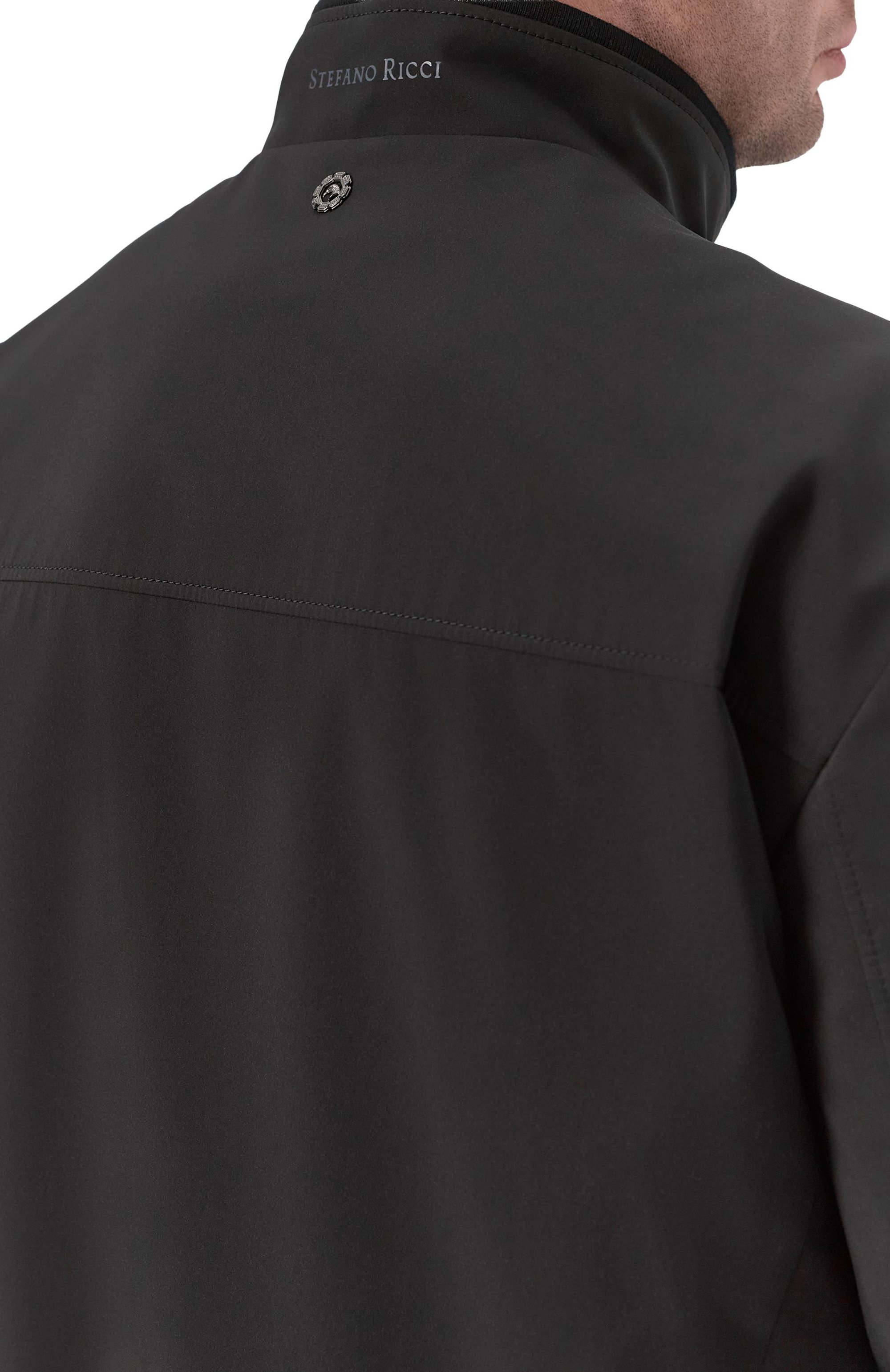 Бомбер STEFANO RICCI черного цвета по цене 662500 руб., арт. MZJ5100110/PL001H_003, фото 5 Бомбер STEFANO RICCI, арт. MZJ5100110/PL001H_003, фото 5