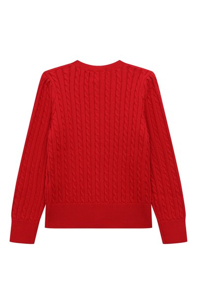 Хлопковый кардиган POLO RALPH LAUREN красного цвета по цене 13850 руб., арт. 311543047039, фото 2 Хлопковый кардиган POLO RALPH LAUREN, арт. 311543047039, фото 2