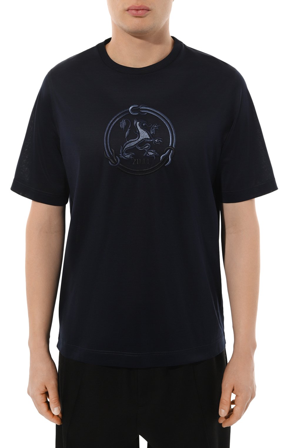 Хлопковая футболка ZILLI, арт. TSR02AZS56014ZS030332, фото 3