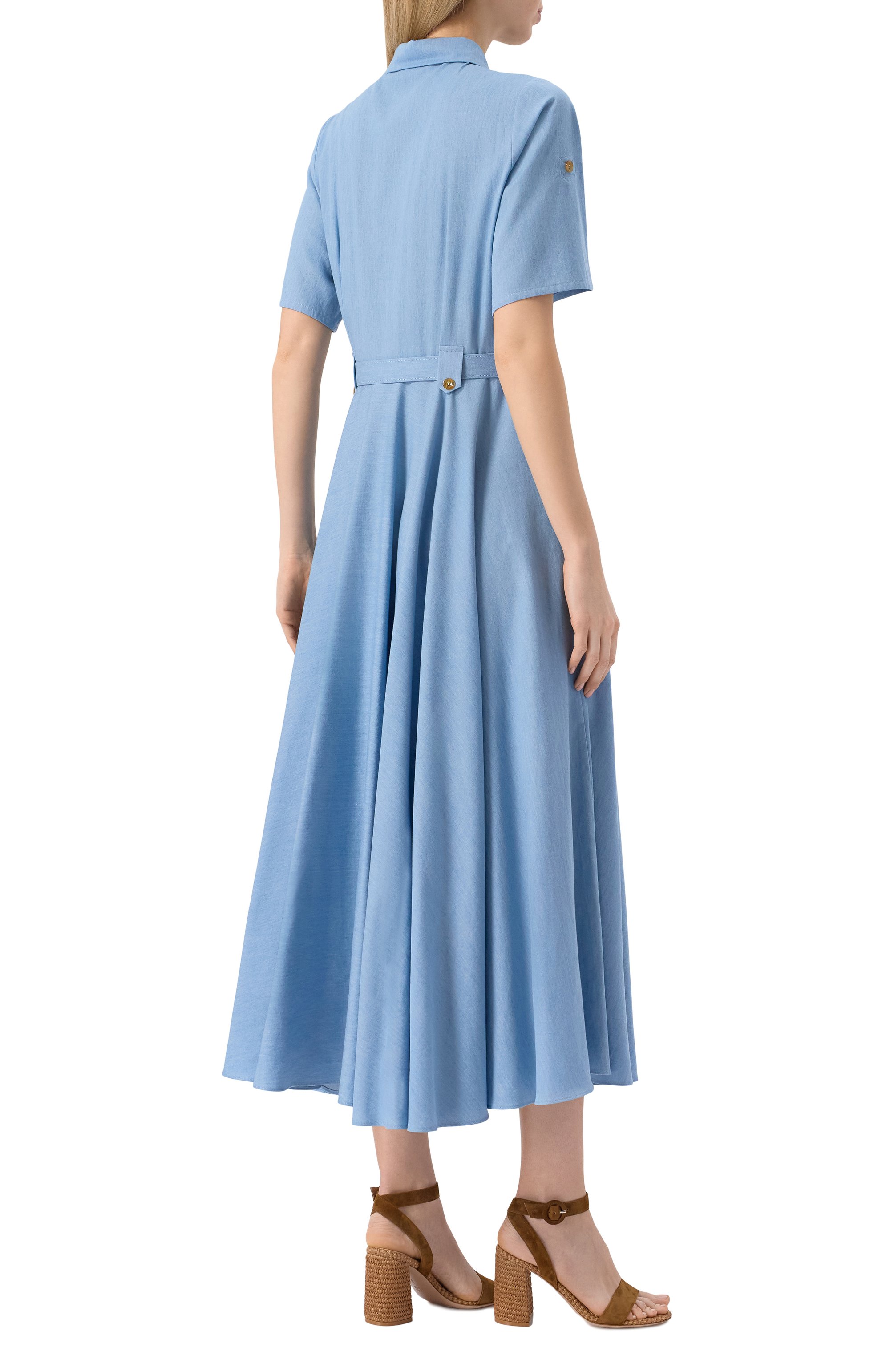 Хлопковое платье PIETRO BRUNELLI, арт. AG2415/C0TRIP, фото 4