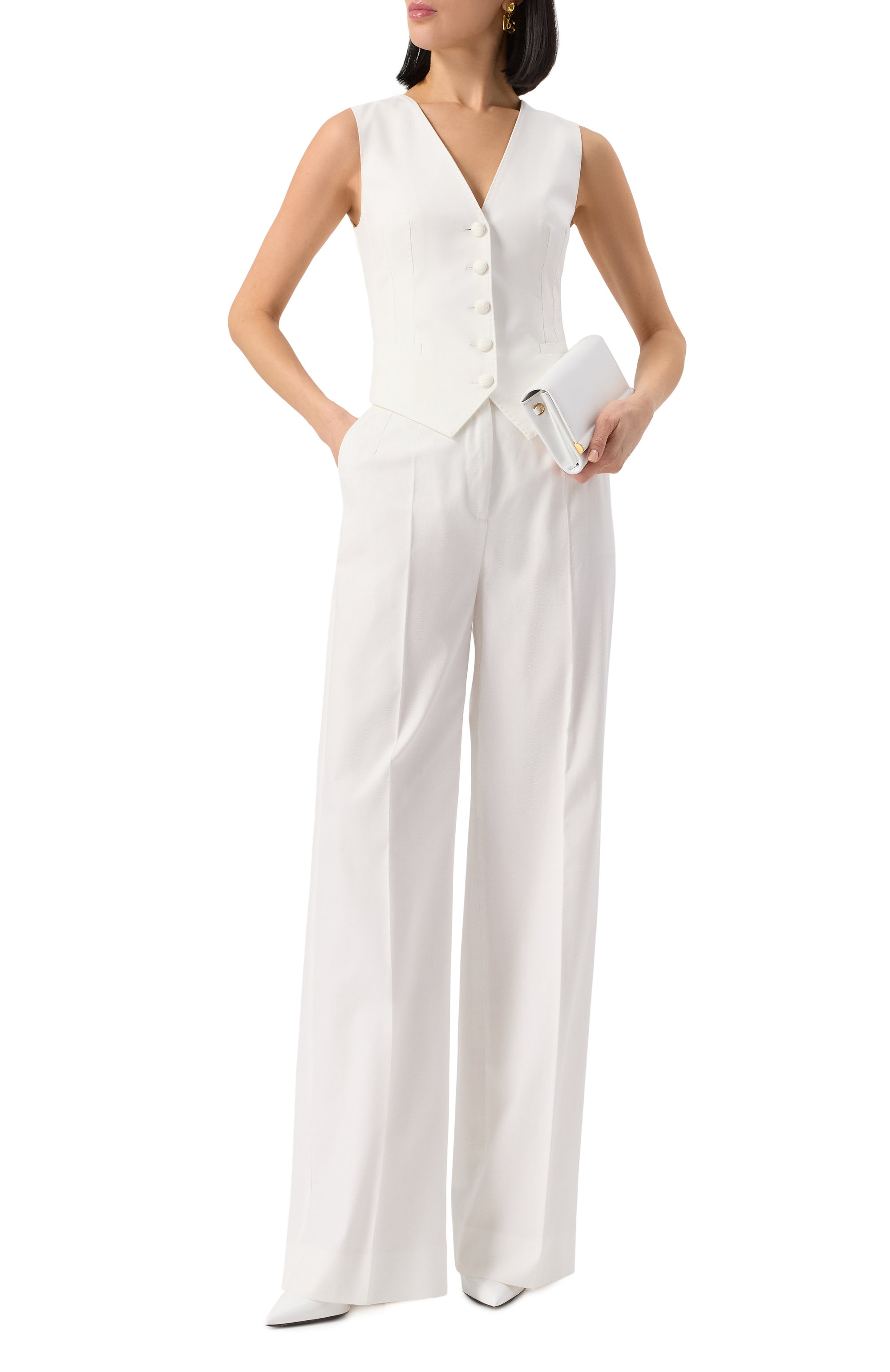 Хлопковые брюки DOLCE & GABBANA, арт. FTC20T/GDCDD, фото 2