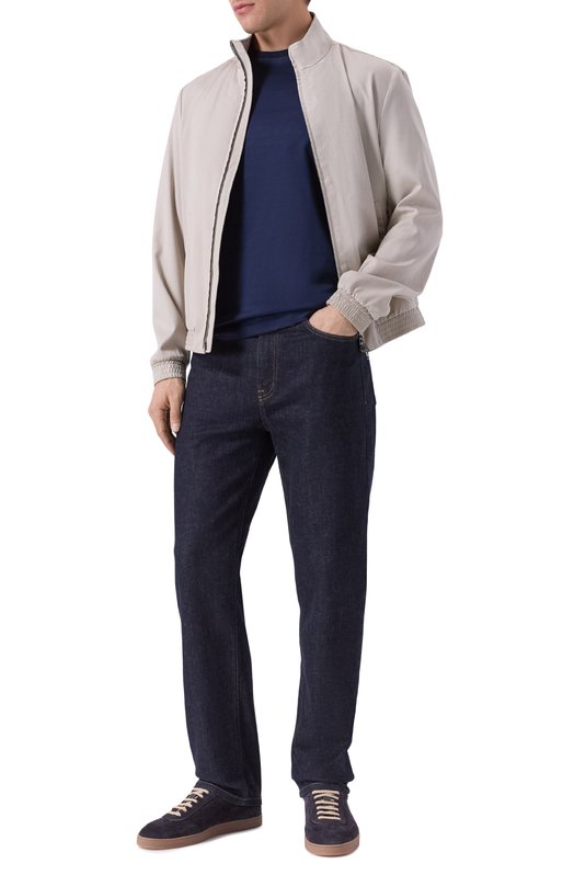 Хлопковая футболка Zilli TSR02AM0100VZLE00 Синий  TSR02AM0100VZLE00 Фото 2