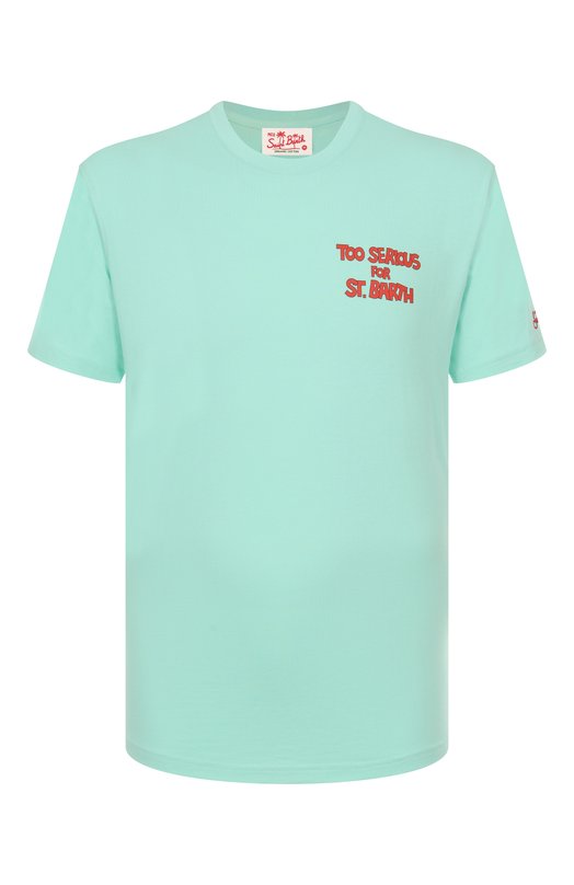 Хлопковая футболка MC2 Saint Barth STBM TSHIRT MAN/01470H Зелёный STBM TSHIRT MAN/01470H