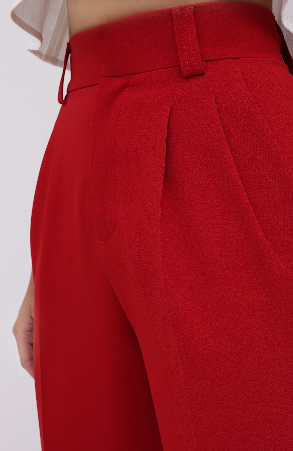 Брюки REDVALENTINO красного цвета по цене 48500 руб., арт. UR3RBC90/2EU, фото 5 Брюки REDVALENTINO, арт. UR3RBC90/2EU, фото 5