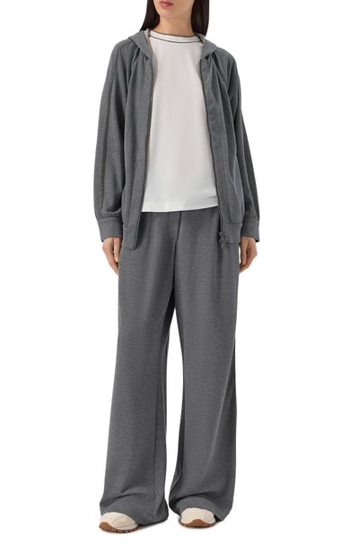 Хлопковая футболка BRUNELLO CUCINELLI белого цвета по цене 105500 руб., арт. ML944VL500, фото 2 Хлопковая футболка BRUNELLO CUCINELLI, арт. ML944VL500, фото 2