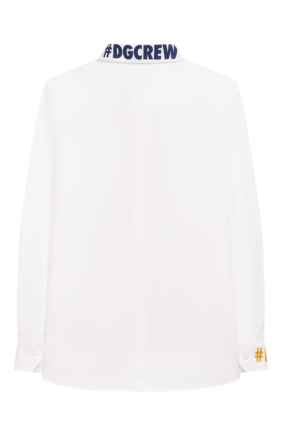 Хлопковая рубашка DOLCE & GABBANA белого цвета по цене 18600 руб., арт. L43S01/G7TFK/8-14, фото 2 Хлопковая рубашка DOLCE & GABBANA, арт. L43S01/G7TFK/8-14, фото 2