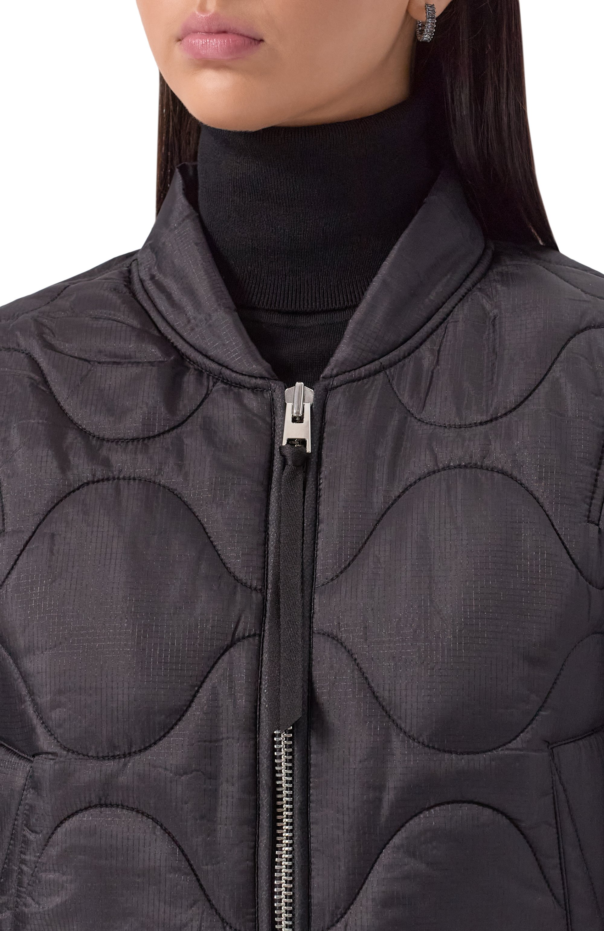 Бомбер AGOLDE черного цвета по цене 87750 руб., арт. A5031, фото 5 Бомбер AGOLDE, арт. A5031, фото 5