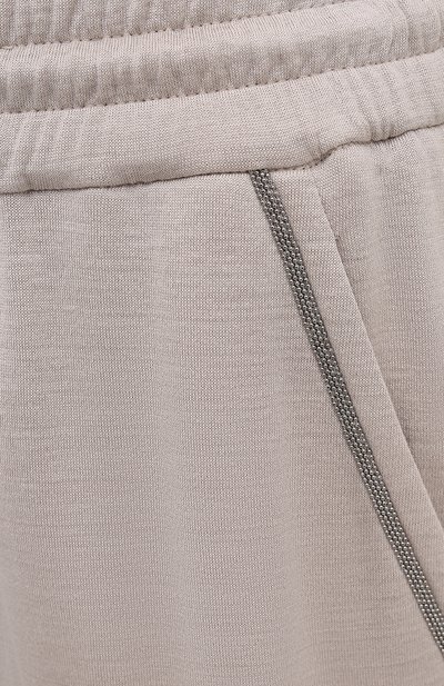 Брюки из хлопка и шелка BRUNELLO CUCINELLI, арт. MD828SB899, фото 5