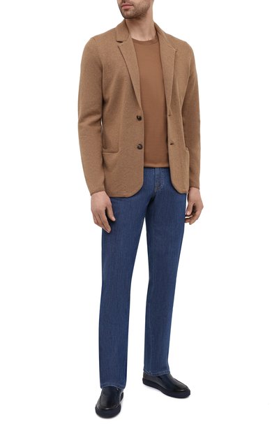 Кожаные слипоны DOUCAL'S, арт. DU2840MANAUF002BB02, фото 2