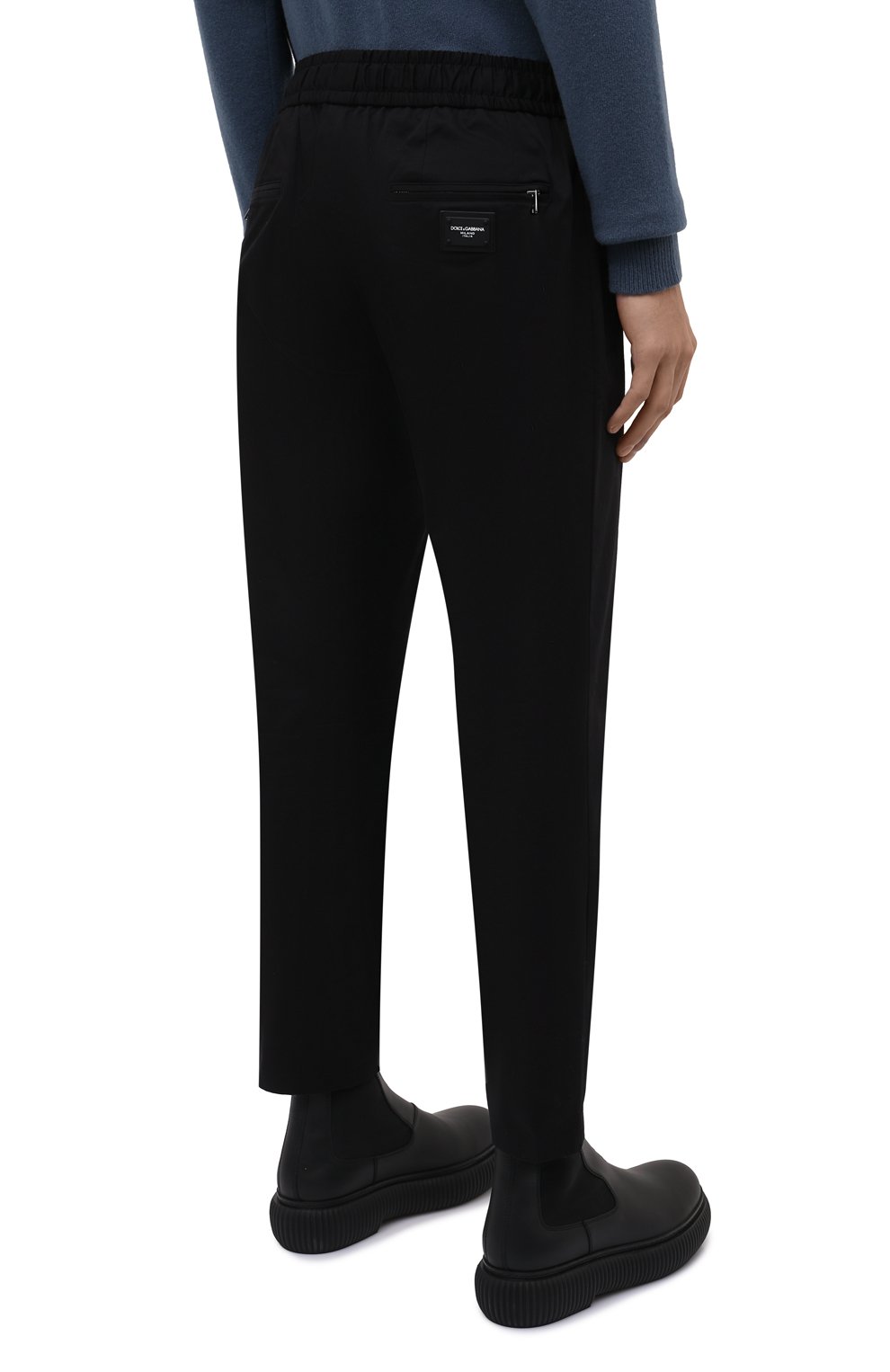 Хлопковые брюки DOLCE & GABBANA, арт. GYACET/FUFJR, фото 4