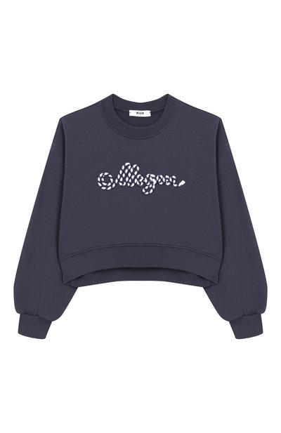 Хлопковый свитшот MSGM KIDS, арт. S6MSJGSW181