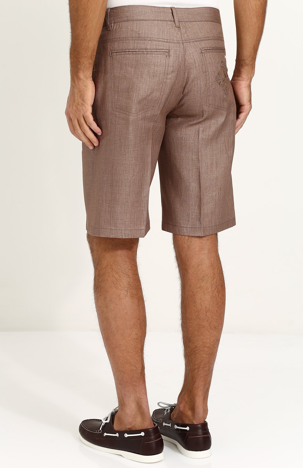Льняные бермуды с карманами ZILLI, арт. M0P-D0301-LIN01/R001, фото 4
