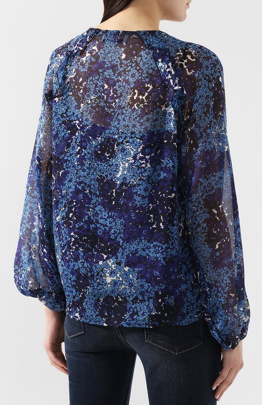 Шелковая блузка Essentiel Antwerp Синий, фото 4