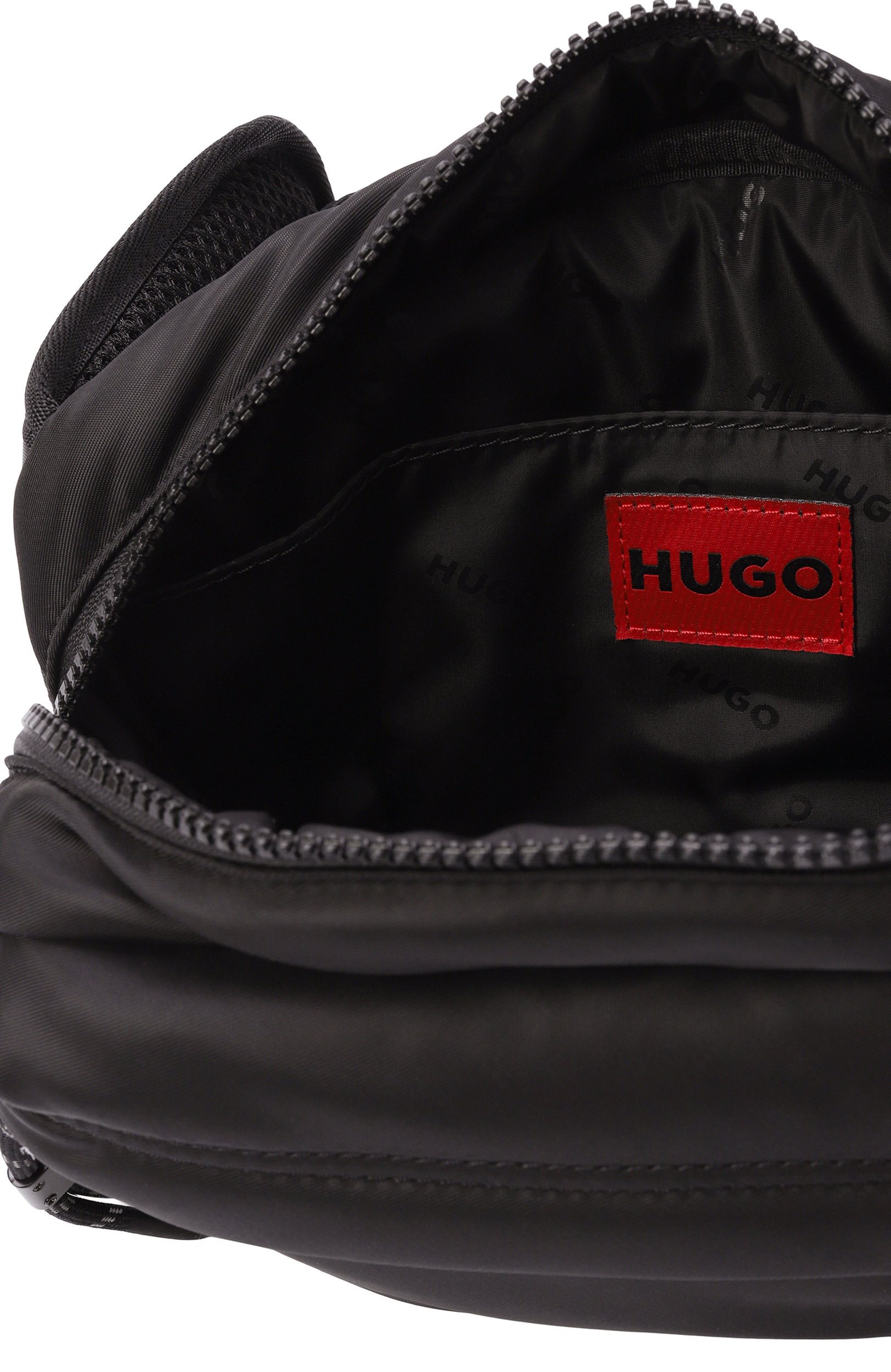 Поясная сумка ayden waistbag HUGO черного цвета по цене 17000 руб., арт. 50568383, фото 4 Поясная сумка ayden waistbag HUGO, арт. 50568383, фото 4