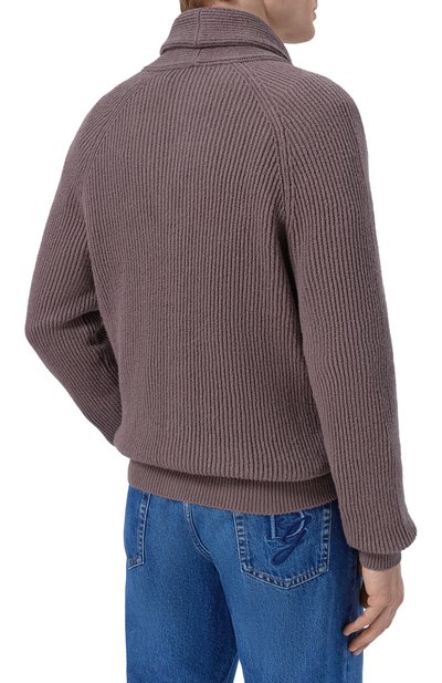 Хлопковый кардиган BRUNELLO CUCINELLI коричневого цвета по цене 252500 руб., арт. MNI708606, фото 4 Хлопковый кардиган BRUNELLO CUCINELLI, арт. MNI708606, фото 4