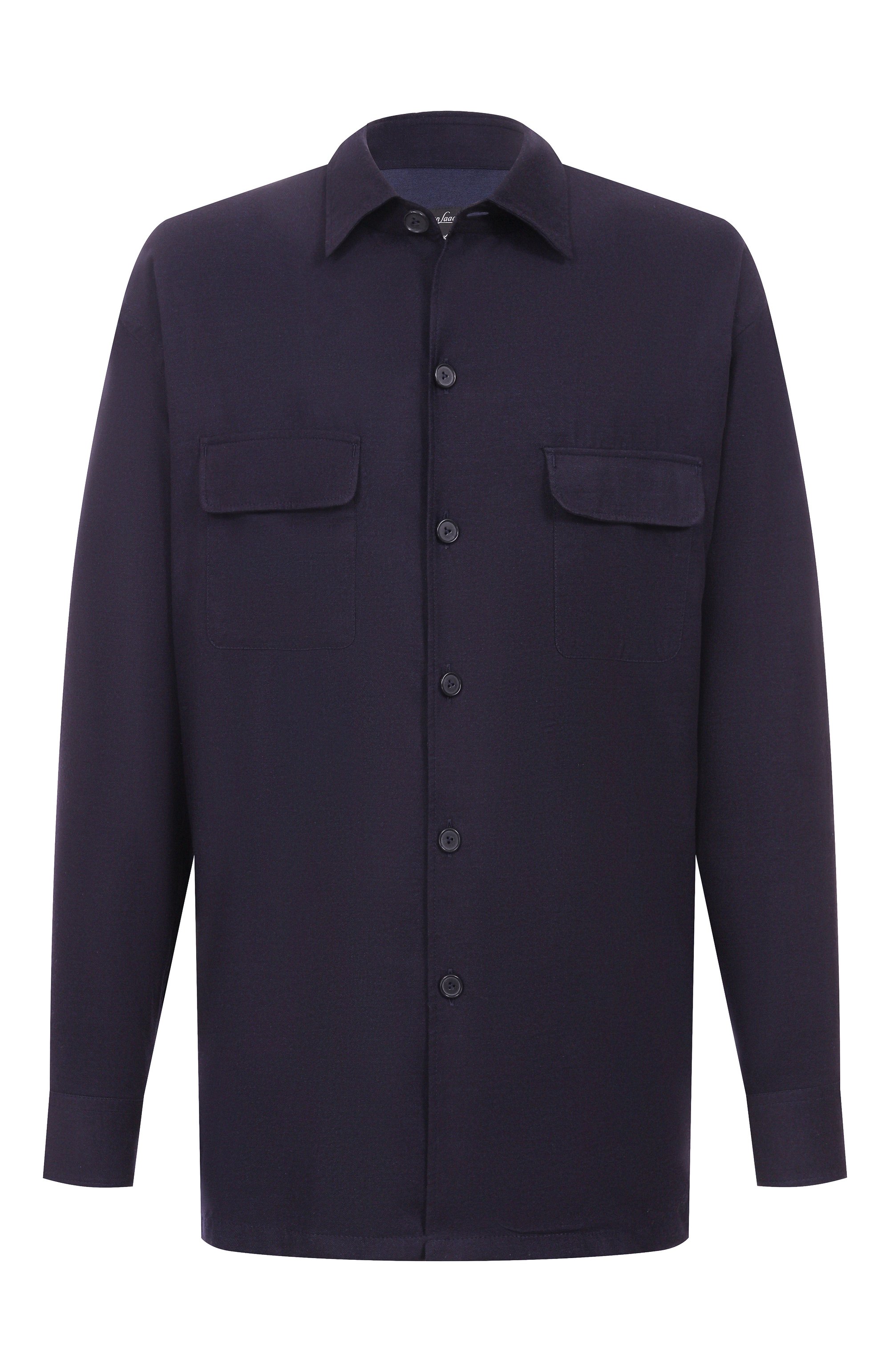 Рубашка из хлопка и лиоцелла VAN LAACK темно-синего цвета по цене 48400 руб., арт. VL-REYDIN-25K/155075/3XL-6XL, фото 1 Рубашка из хлопка и лиоцелла VAN LAACK, арт. VL-REYDIN-25K/155075/3XL-6XL, фото 1