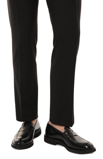 Кожаные пенни-лоферы DOUCAL'S, арт. DU3340VER0UF007N, фото 3