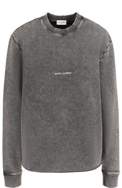 Хлопковый свитшот с логотипом бренда SAINT LAURENT, арт. 497103/YB2MF, фото 1