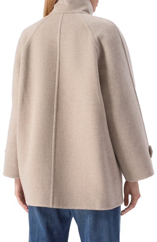 Пальто из шерсти и кашемира Brunello Cucinelli MD5327708 Бежевый  MD5327708 Фото 4