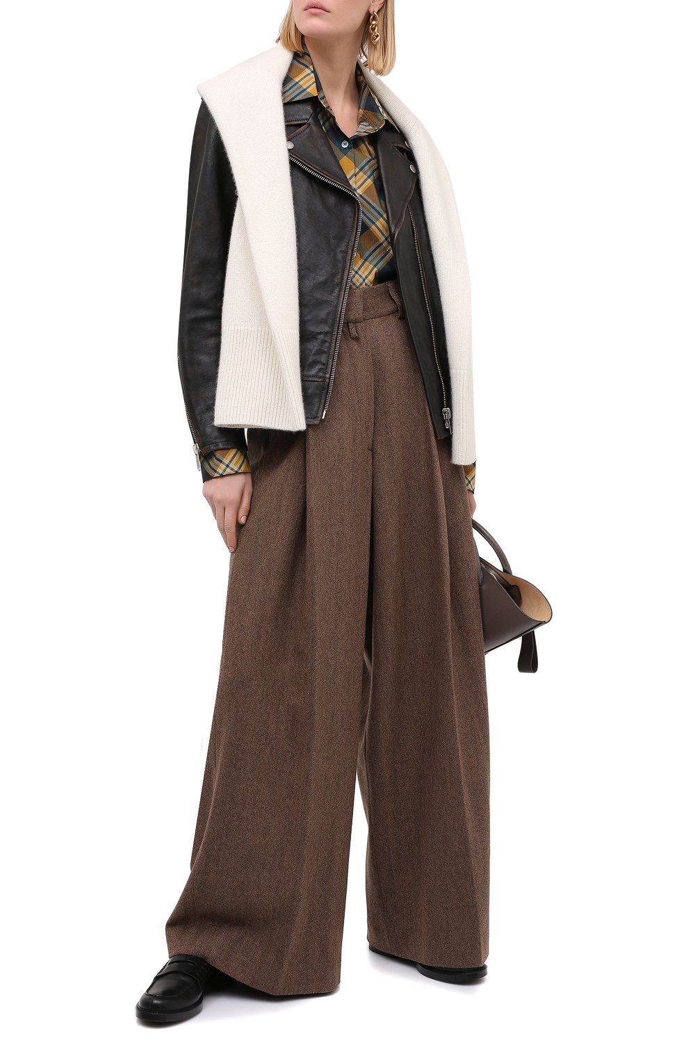 Шерстяные брюки DRIES VAN NOTEN, арт. 202-10940-1041, фото 3