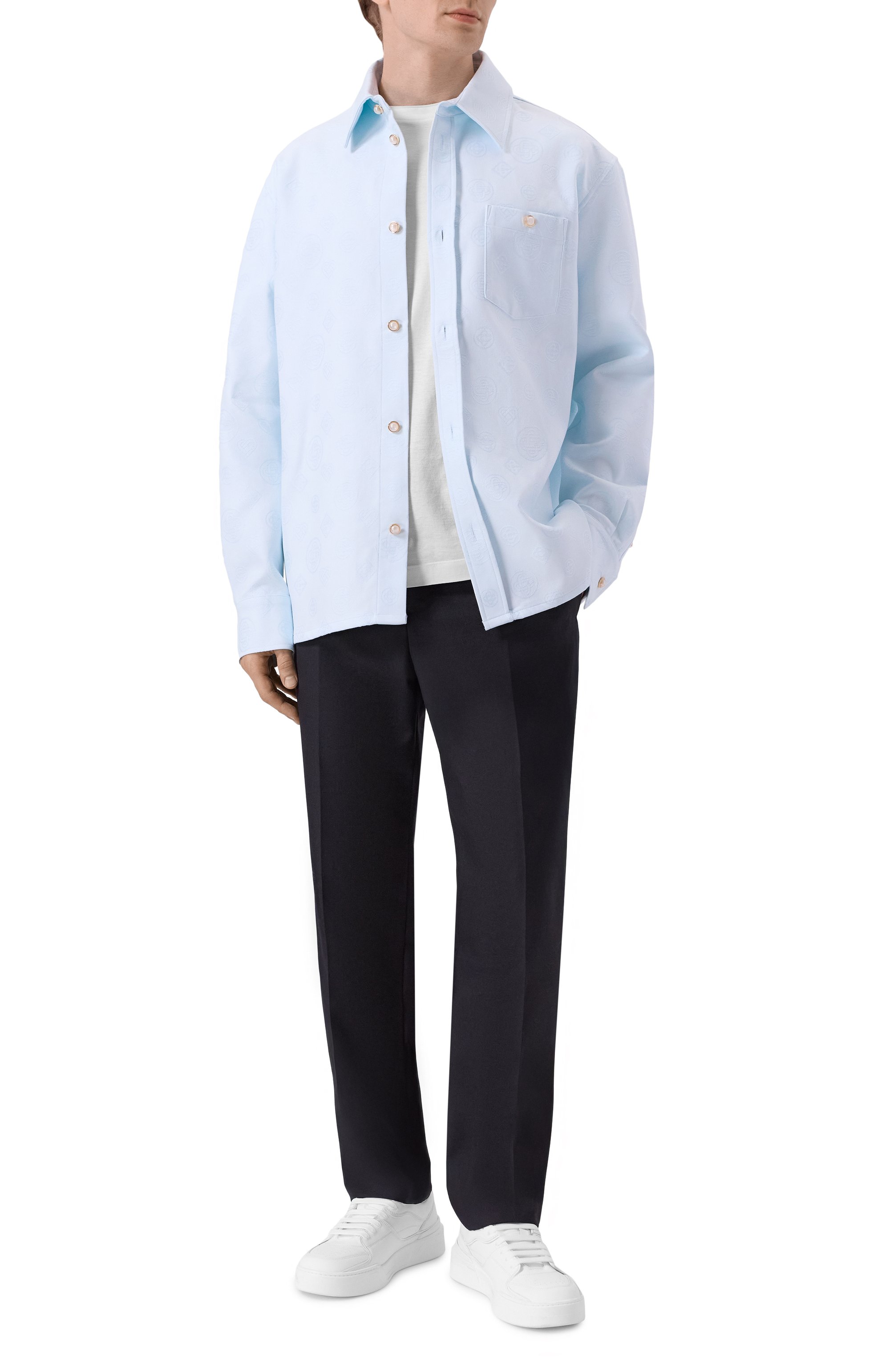 Хлопковая рубашка CASABLANCA, арт. M-AW25-JK-419-01, фото 2