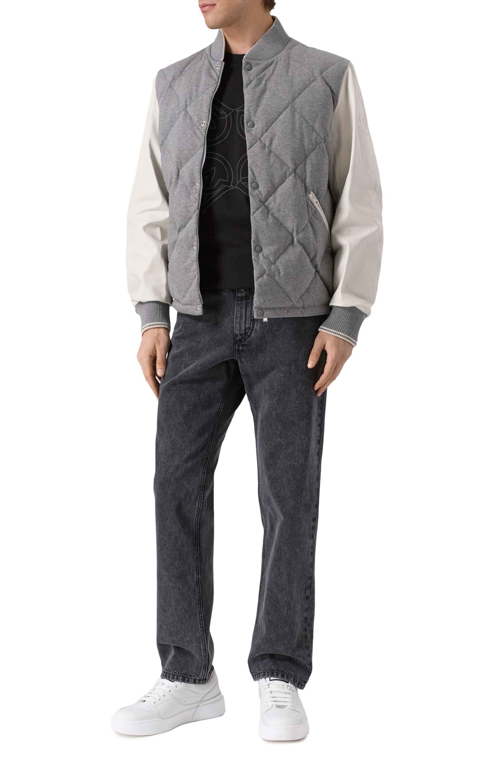 Хлопковая футболка MONCLER, арт. 8C00004/8390T/999, фото 2