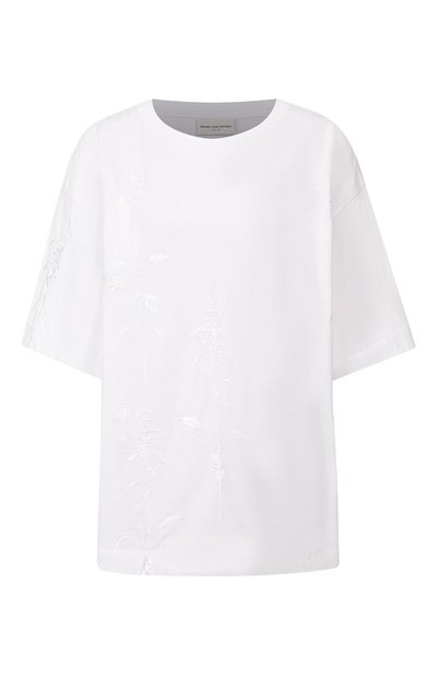 Женская хлопковая футболка DRIES VAN NOTEN, арт. 192-11179-8611