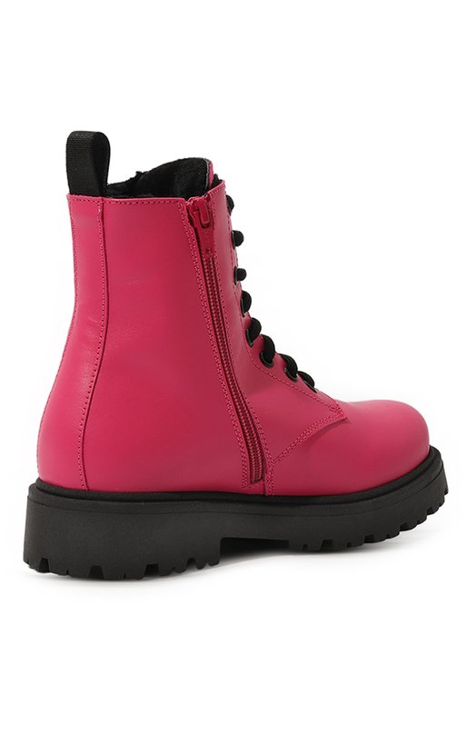 Кожаные ботинки Moschino Розовый, фото 3